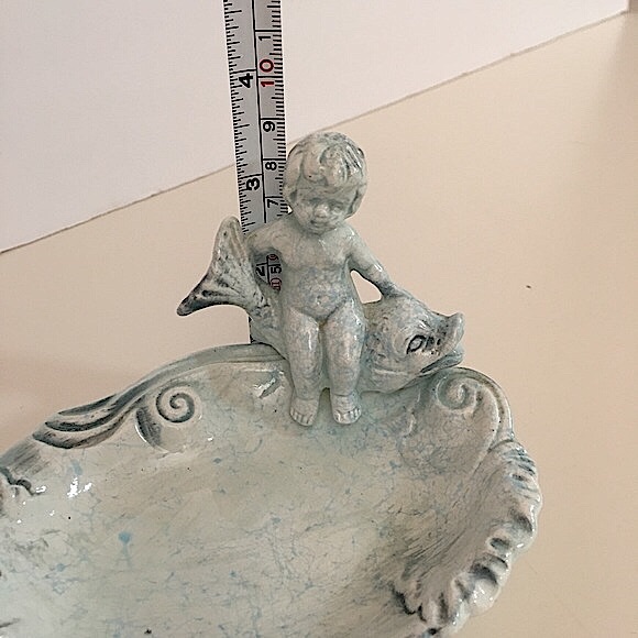 VTG Porcelain Baby and GoldfishTrinket /Soap Dish - Picture 10 of 15